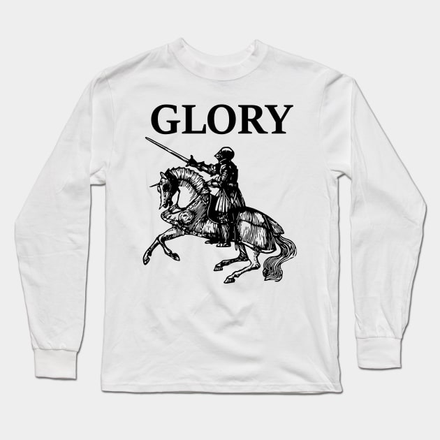 Medieval Knight Glory Long Sleeve T-Shirt by AgemaApparel